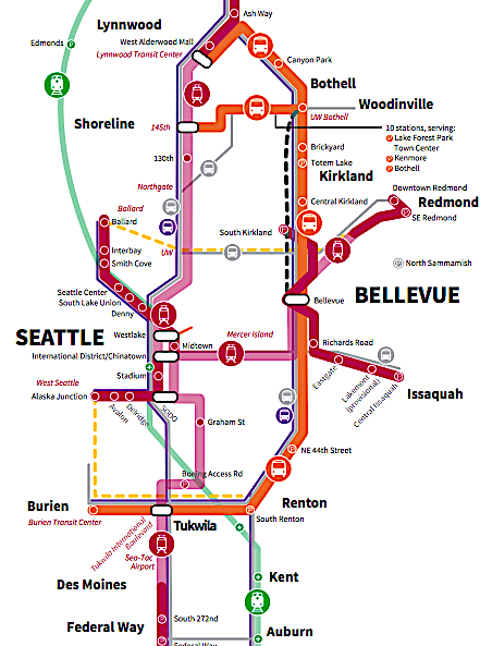 Sound Transit to begin engaging - Sound Transit 3 Map